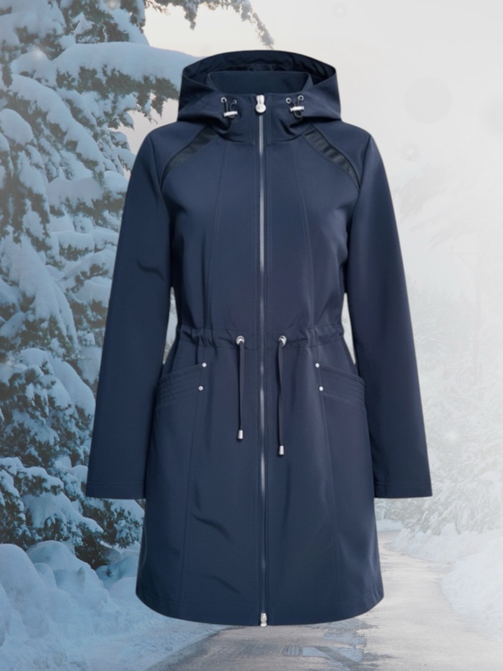 LAUNDRY BY SHELLI SEGAL Women’s Navy Coat